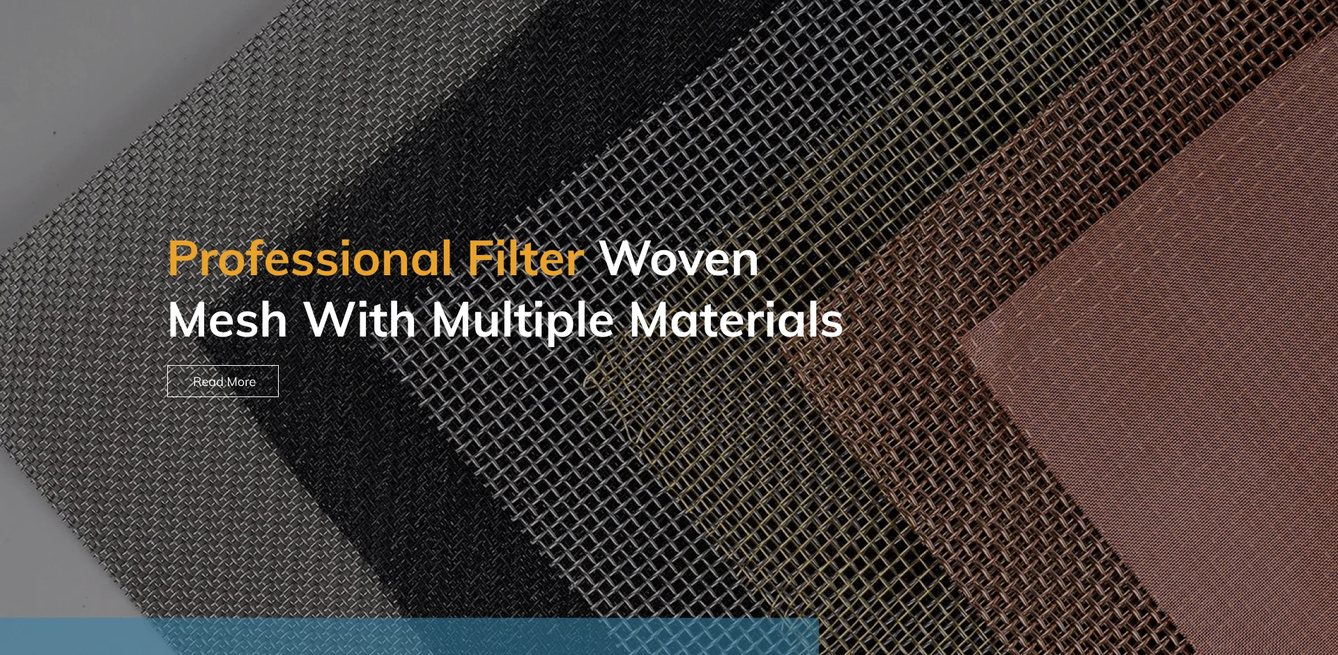 Filtro professionale intreccio intrecciata con più materiali