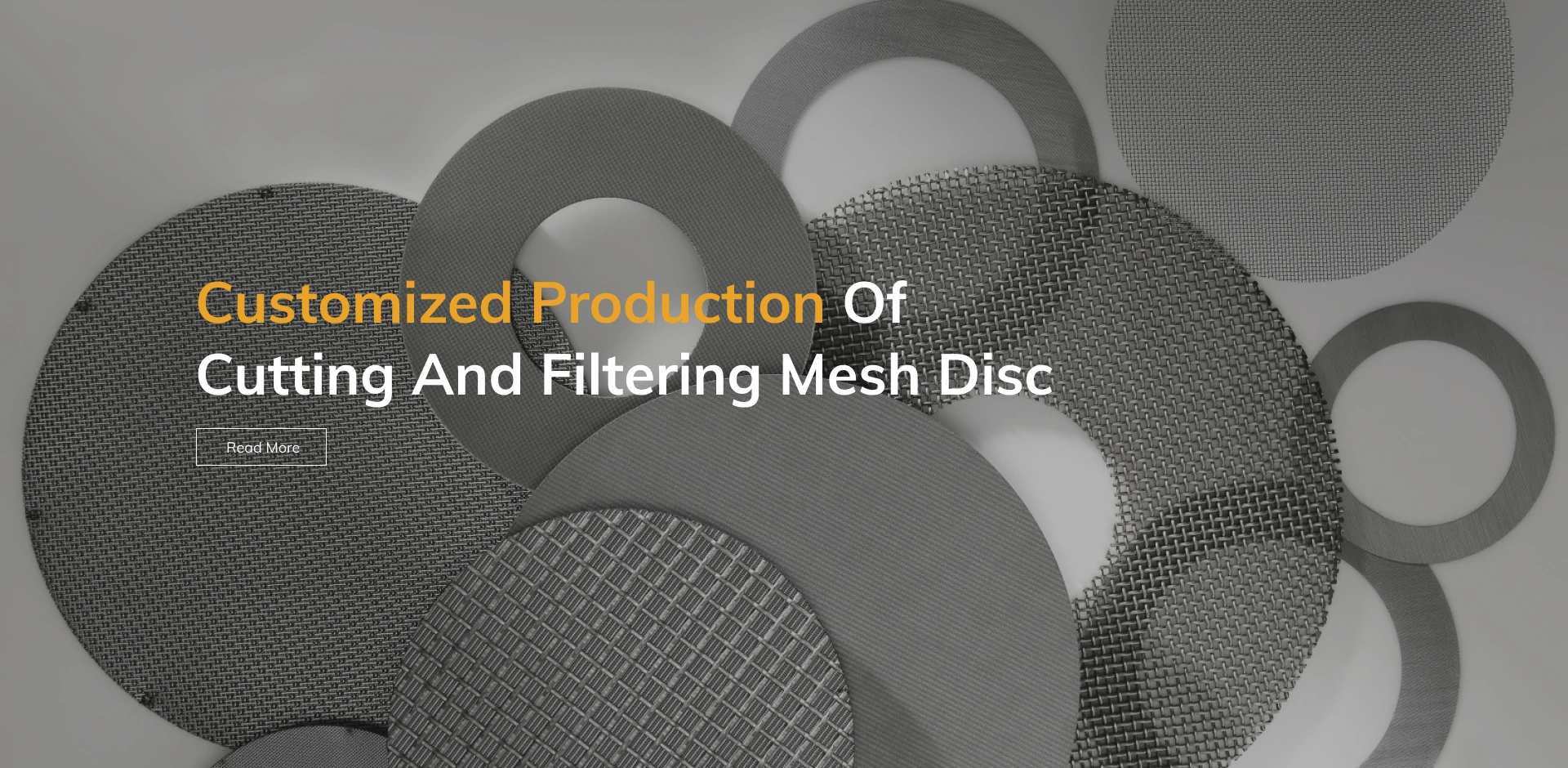 Produzione personalizzata di disco mesh di taglio e filtro