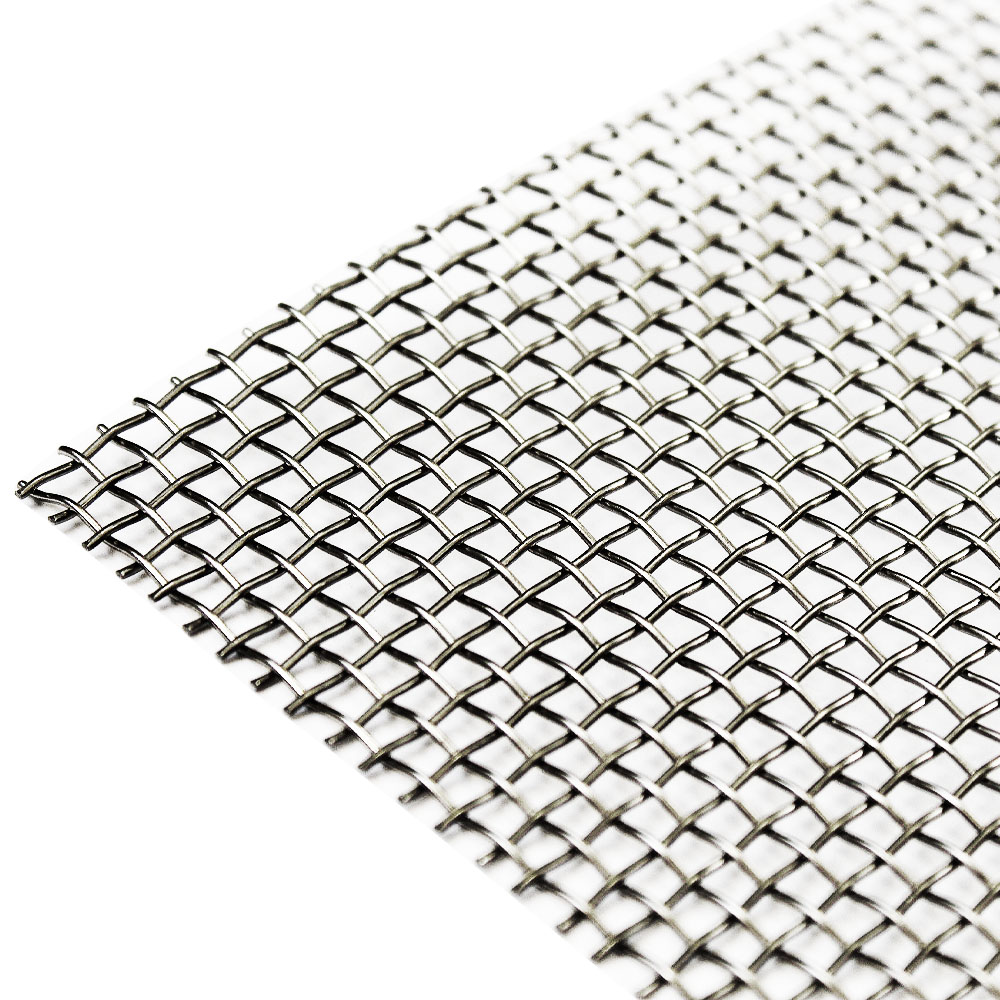 Mesh di filo tessuto in titanio
